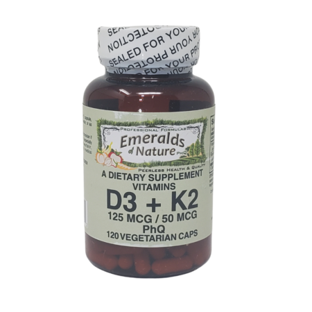 Natures Garden's D3+K2 PhQ Supplement Bottle