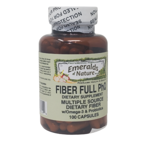Emeralds of Nature's Fiber Full PHQ Supplement Bottle