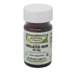 Chelated Iron 29mg Supplement Bottle