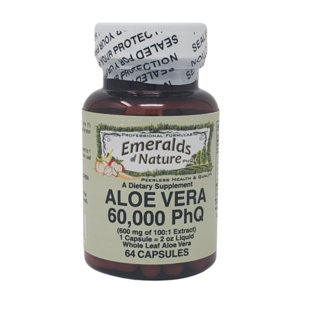 Natures Garden Cafe - Emeralds of Nature Aloe Vera Supplement Bottle